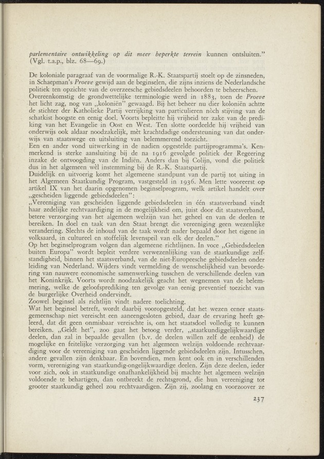 Bijlage bij het verslag van de commissie van onderzoek naar de opvattingen in Nederland omtrent de plaats van de overzeesche gebiedsdeelen in het koninkrijk : ingesteld bij ministerieel besluit van 30 augustus 1945 / [voorzitter: W.H. van Helsdingen] - 