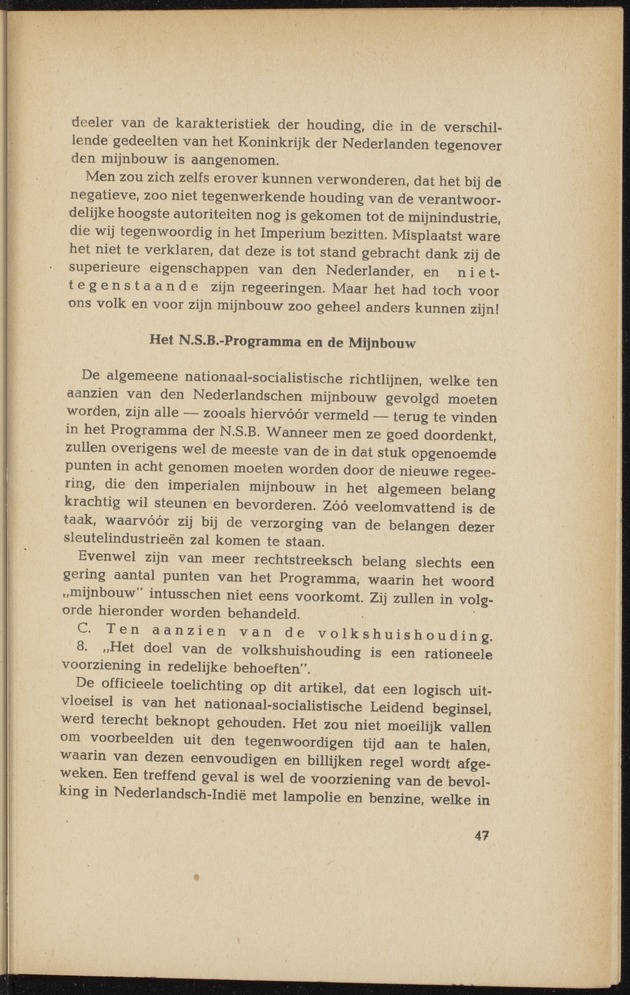 Nationaal-socialistische mijnbouw / door W.J. Twiss - 