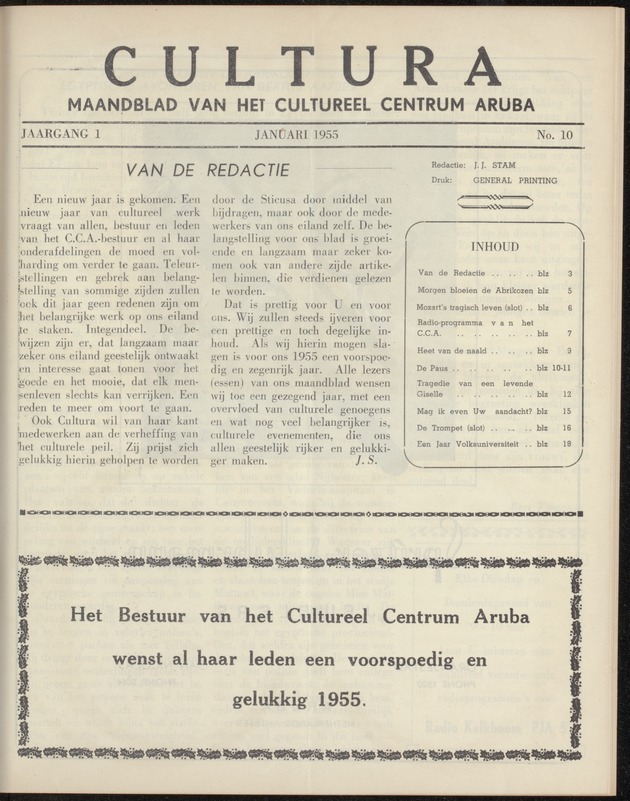 Cultura : maandblad van het Cultureel Centrum Aruba - 
