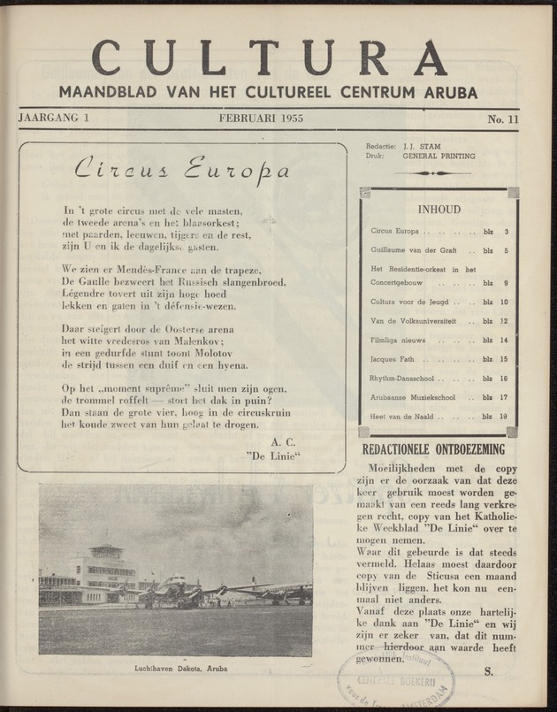 Cultura : maandblad van het Cultureel Centrum Aruba - 