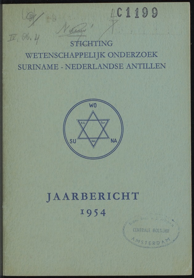 Jaarbericht ... / Stichting Wetenschappelijk Onderzoek Suriname-Nederlandse Antillen (WOSUNA) - 