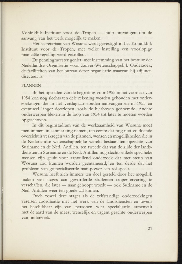 Jaarbericht ... / Stichting Wetenschappelijk Onderzoek Suriname-Nederlandse Antillen (WOSUNA) - 