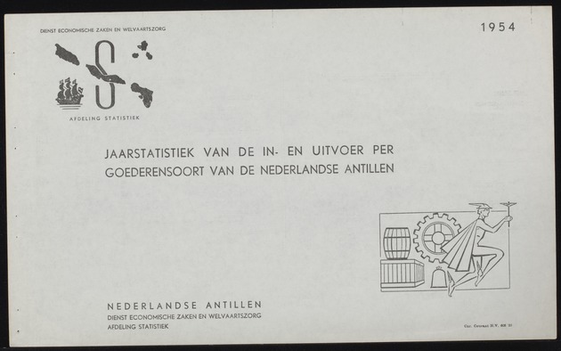 Jaarstatistiek van de in- en uitvoer per goederensoort van de Nederlandse Antillen / Dienst Economische Zaken en Welvaartszorg, Afdeling Statistiek - 
