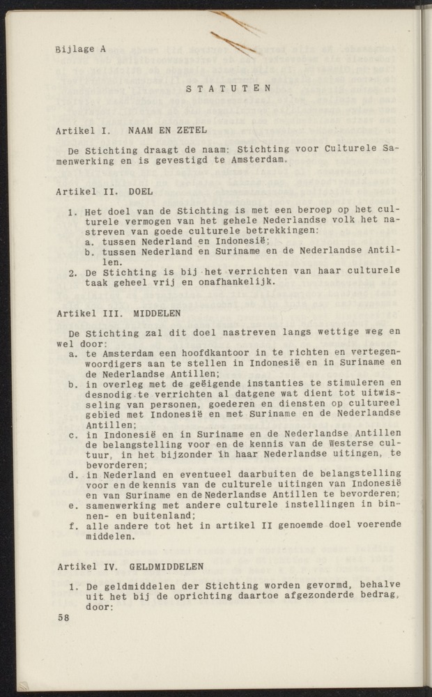 Jaarverslag / Stichting voor Culturele Samenwerking - 
