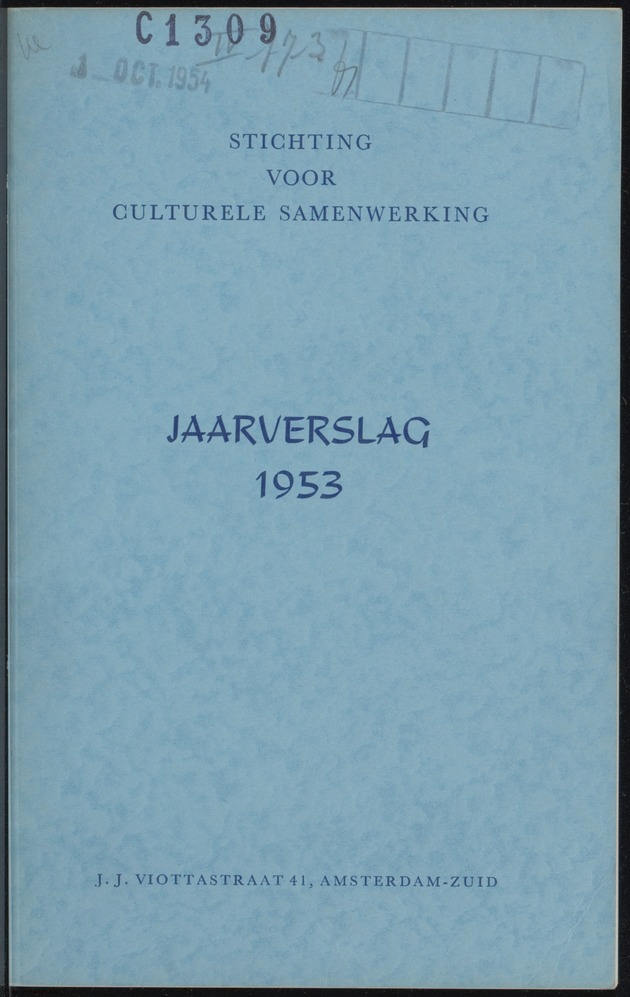 Jaarverslag / Stichting voor Culturele Samenwerking - 