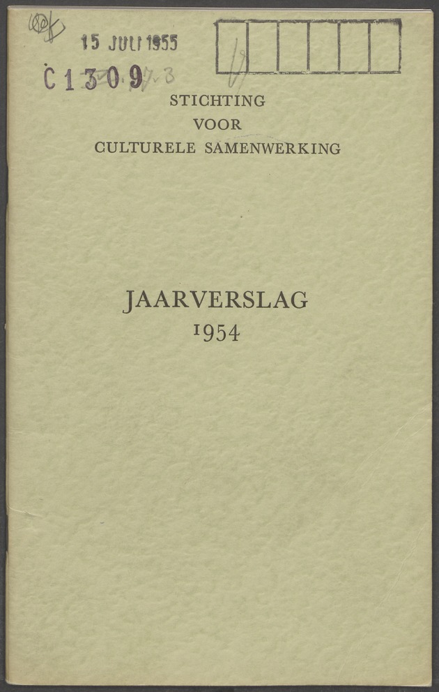 Jaarverslag / Stichting voor Culturele Samenwerking - 