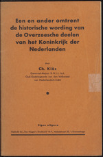 Een en ander omtrent de historische wording van de Overzeesche deelen van het Koninkrijk der Nederlanden