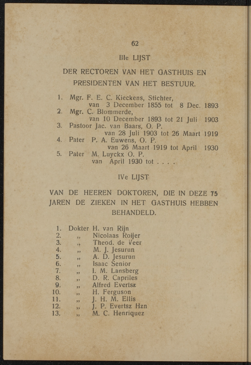 Het St. Elisabeth's Gasthuis op Curaçao - 