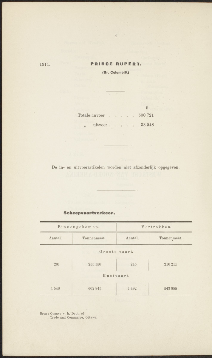 Rapport betreffende de gevolgen der opening van het Panama-kanaal voor Nederland en koloniën (1912) - 