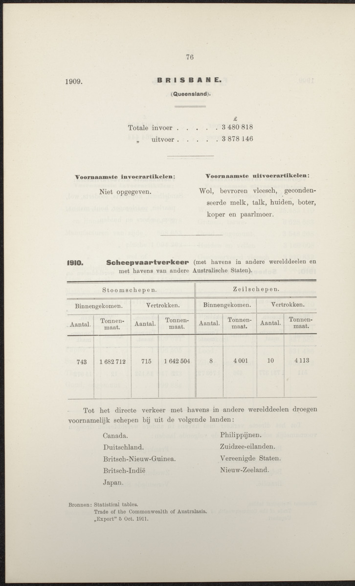Rapport betreffende de gevolgen der opening van het Panama-kanaal voor Nederland en koloniën (1912) - 