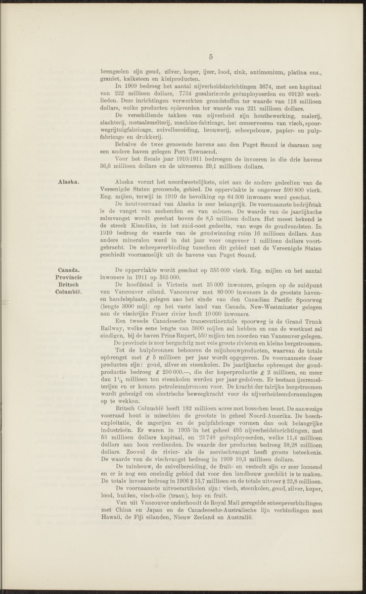 Rapport betreffende de gevolgen der opening van het Panama-kanaal voor Nederland en koloniën (1912) - 