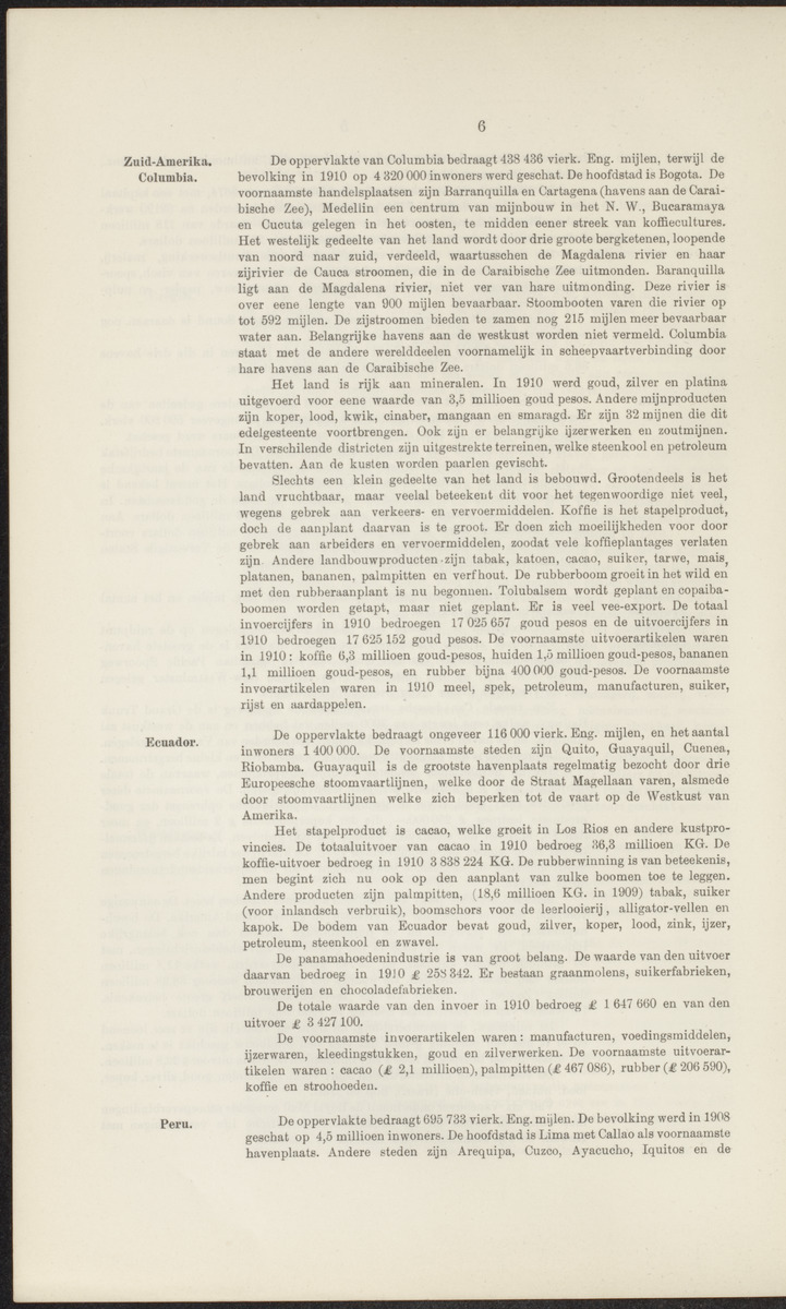 Rapport betreffende de gevolgen der opening van het Panama-kanaal voor Nederland en koloniën (1912) - 