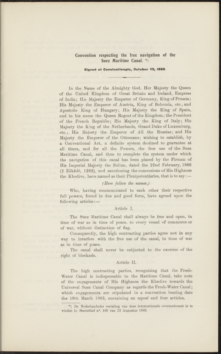Rapport betreffende de gevolgen der opening van het Panama-kanaal voor Nederland en koloniën (1912) - 