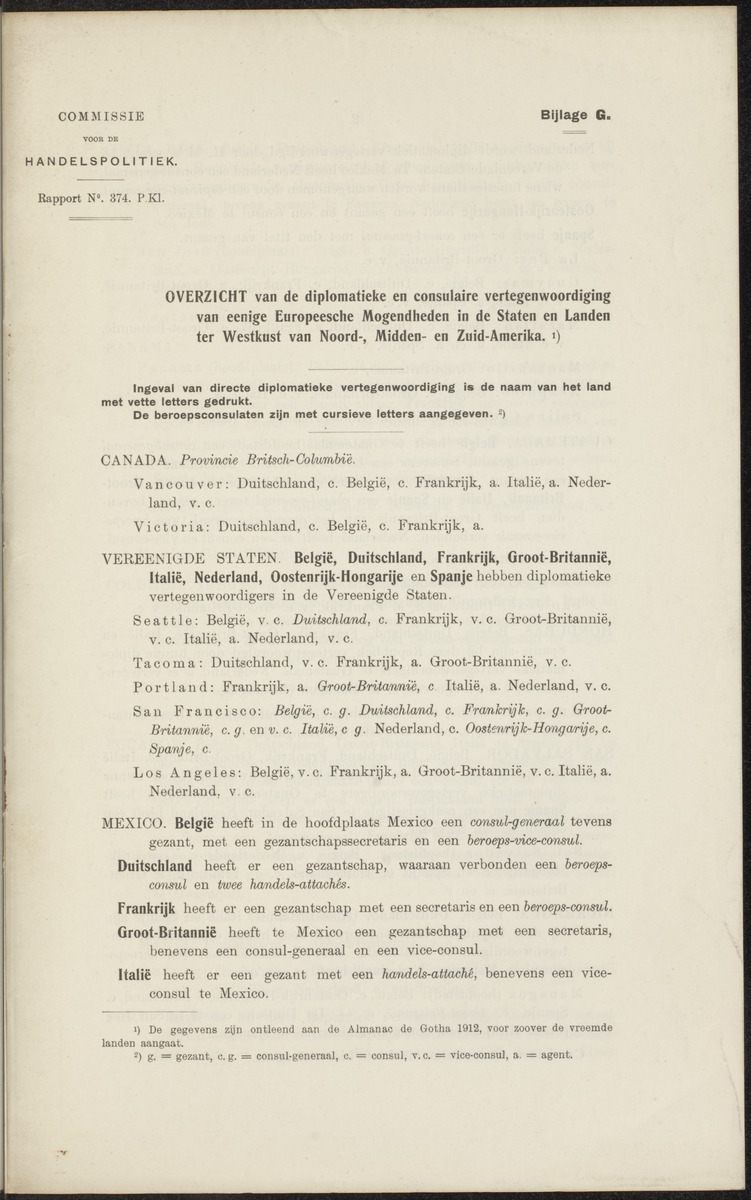 Rapport betreffende de gevolgen der opening van het Panama-kanaal voor Nederland en koloniën (1912) - 