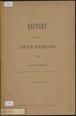 Rapport omtrent dryfarming