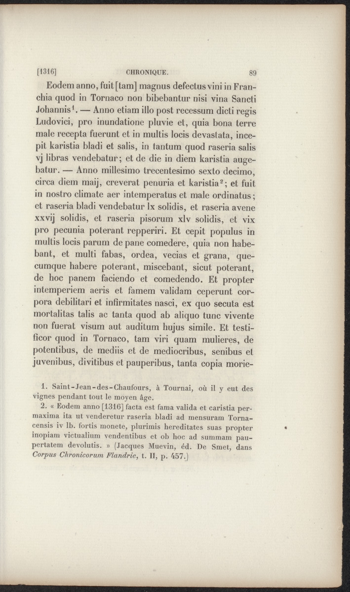 Chronique et annales de Gilles le Muisit, abbé de Saint-Martin de Tournai - 