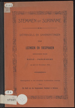 Stemmen uit Suriname : uittreksels en samenvattingen van lezingen en toespraken gehouden voor Radio-Paramaribo van Juli tot November 1941 
