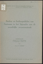 Bodem en bodemprofielen van Suriname, in het bijzonder van de noordelijke savannestrook : voordracht gehouden op de Surinamedag te Wageningen, 8 Mei 1951 