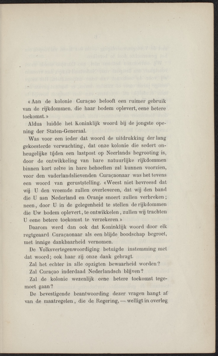 De natuurlijke hulpbronnen van de kolonie Curaçao - 