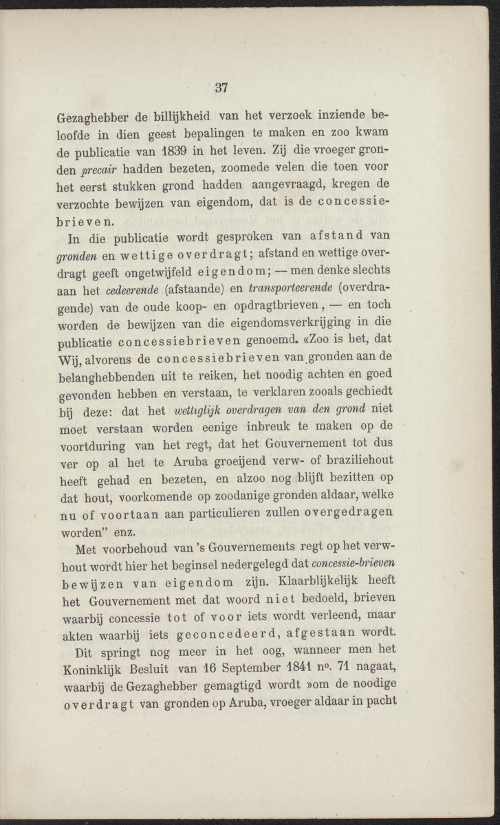 De natuurlijke hulpbronnen van de kolonie Curaçao - 