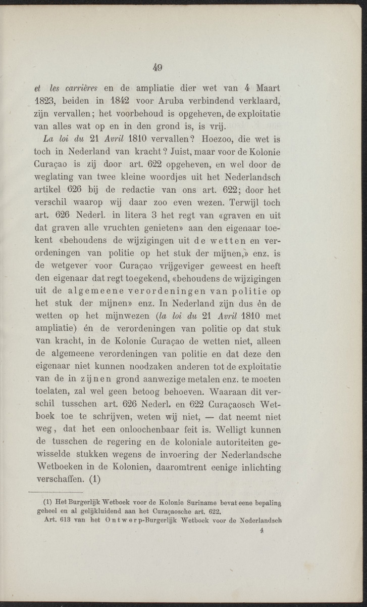 De natuurlijke hulpbronnen van de kolonie Curaçao - 