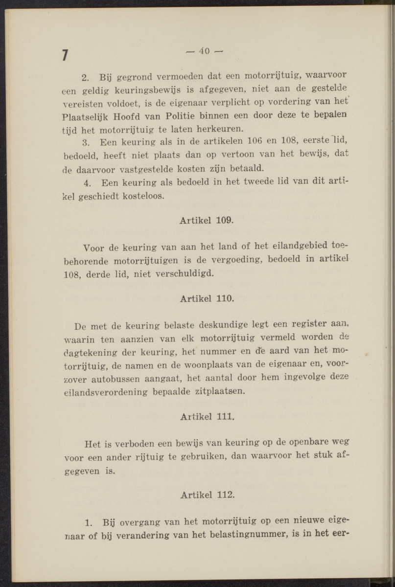 Algemene politieverordening voor het eiland Aruba - 