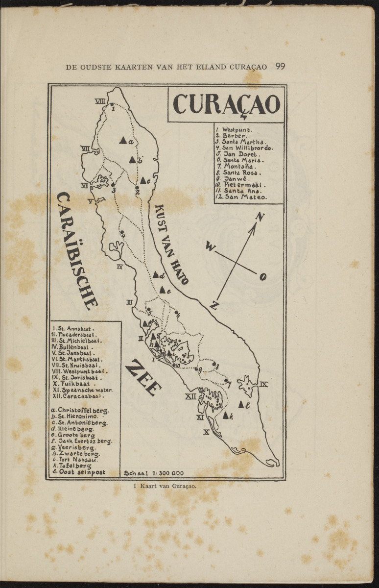 De oudste kaarten van het eiland Curaçao - 