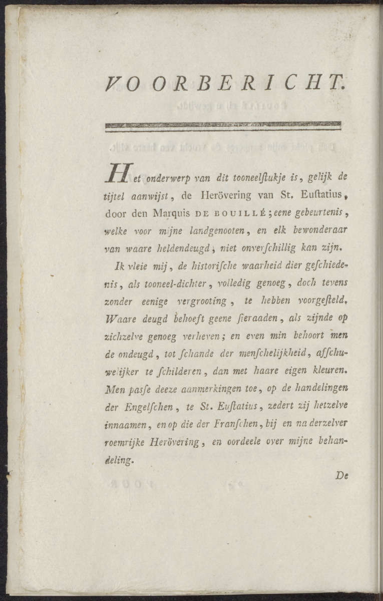De Marquis de Bouillé of De herövering van St. Eustatius - 