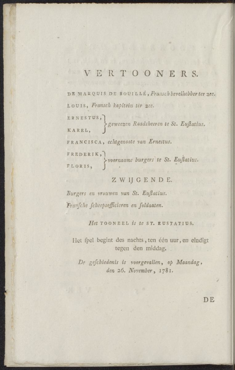 De Marquis de Bouillé of De herövering van St. Eustatius - 
