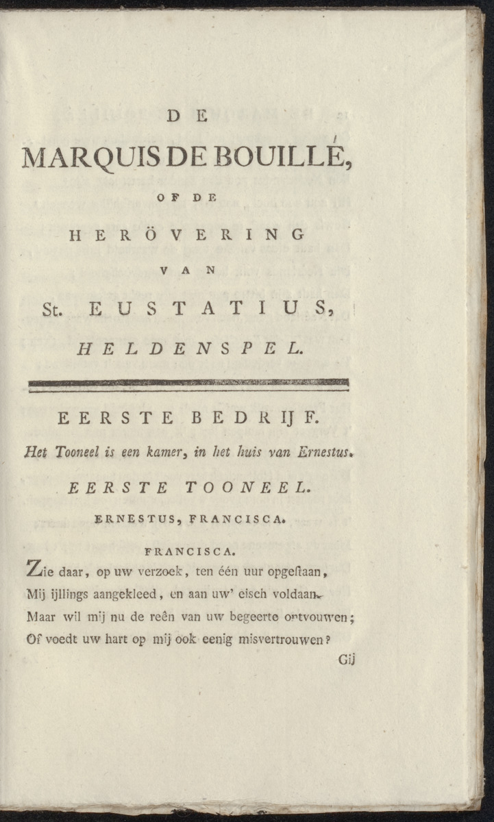 De Marquis de Bouillé of De herövering van St. Eustatius - 
