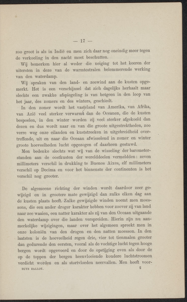 Klimatologie van onze koloniën en aardmagnetisme - 