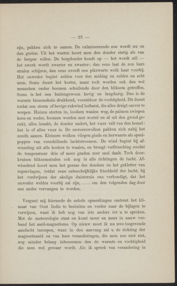 Klimatologie van onze koloniën en aardmagnetisme - 