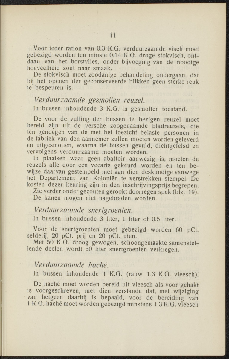 Algemeene voorwaarden voor de levering van levensmiddelen ten behoeve van den dienst in Ned.-Indië, Suriname en Curaçao - 