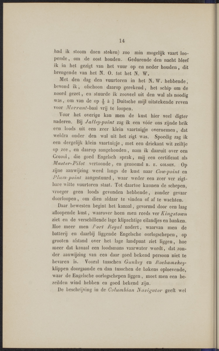 Rapport der reis van Z.M. Stoomschip Vesuvius, van Curaçao naar Nederland, onder het aandoen van de havens St. Domingo, Kingstown en Havanna - 