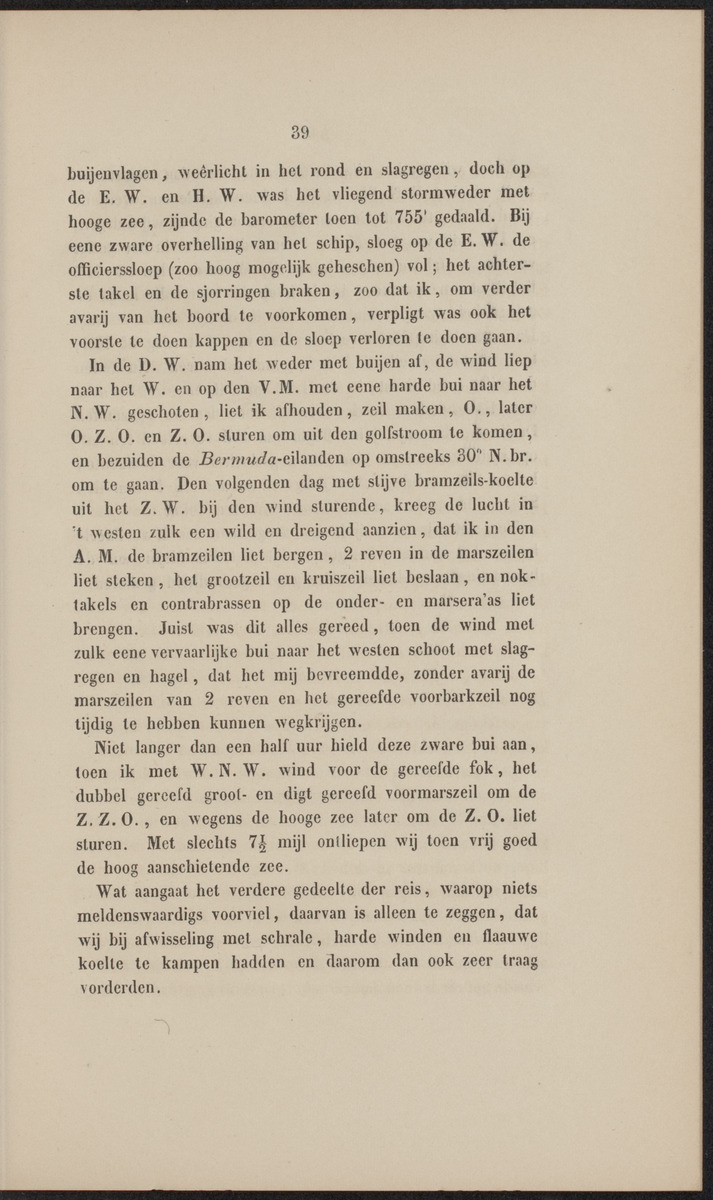 Rapport der reis van Z.M. Stoomschip Vesuvius, van Curaçao naar Nederland, onder het aandoen van de havens St. Domingo, Kingstown en Havanna - 