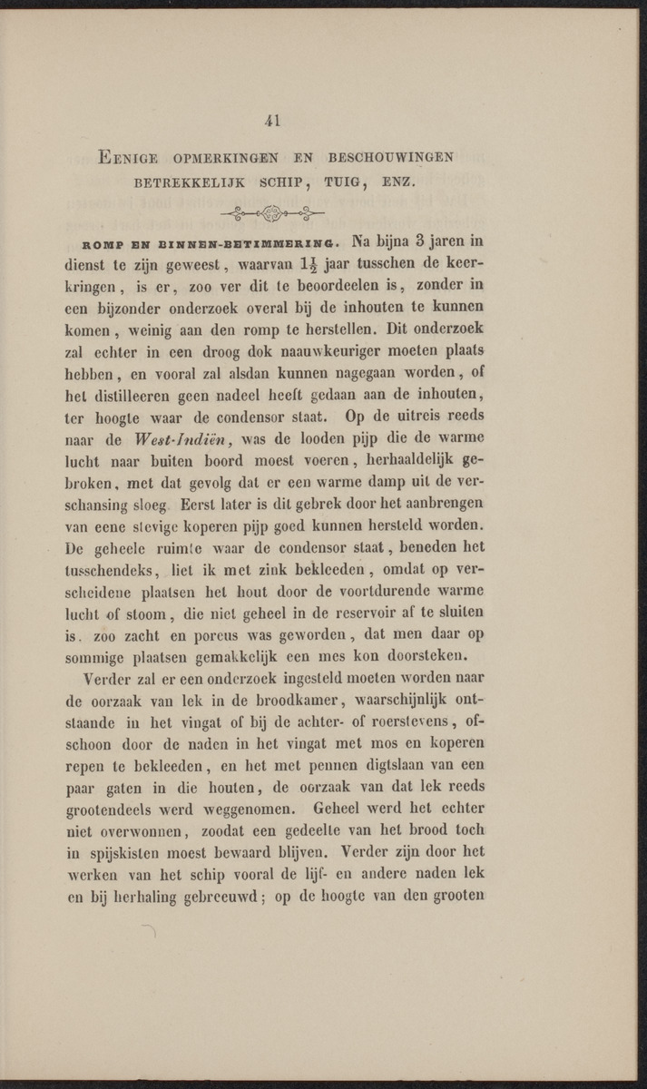 Rapport der reis van Z.M. Stoomschip Vesuvius, van Curaçao naar Nederland, onder het aandoen van de havens St. Domingo, Kingstown en Havanna - 