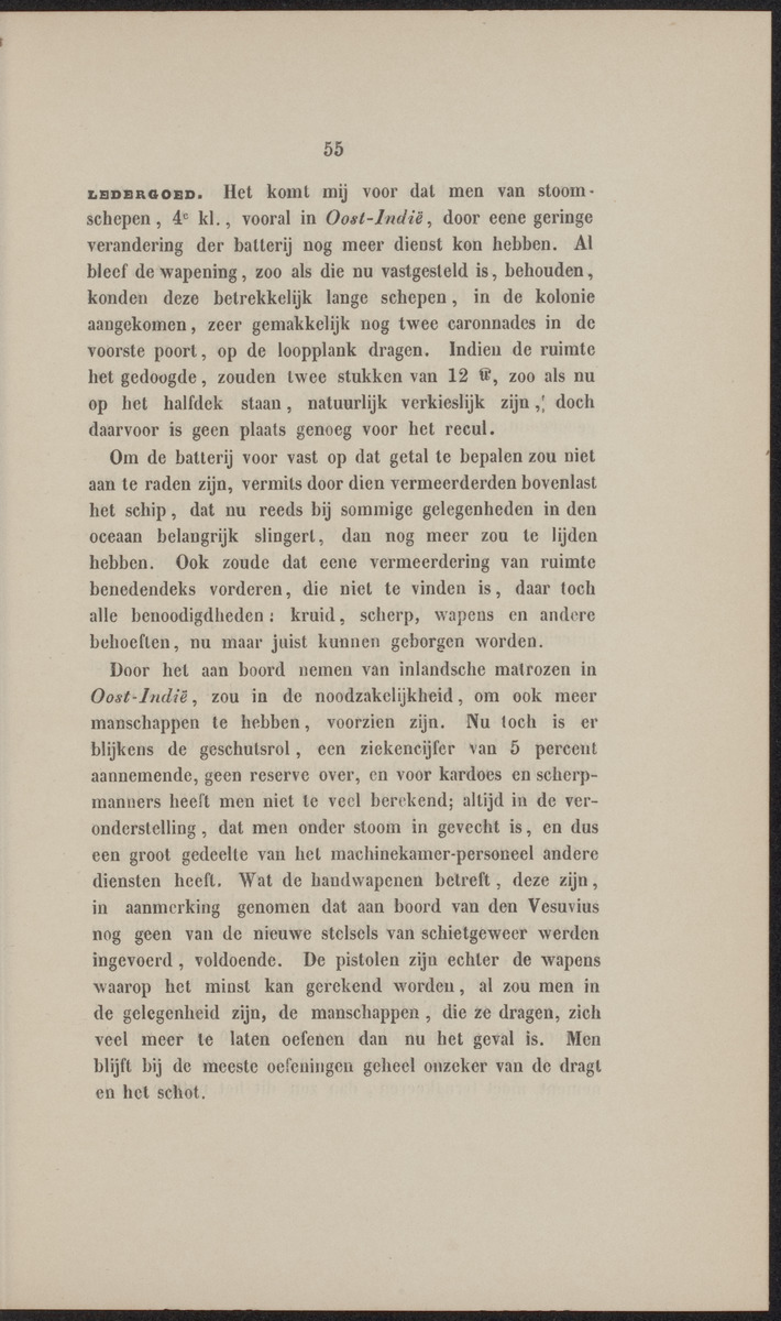 Rapport der reis van Z.M. Stoomschip Vesuvius, van Curaçao naar Nederland, onder het aandoen van de havens St. Domingo, Kingstown en Havanna - 