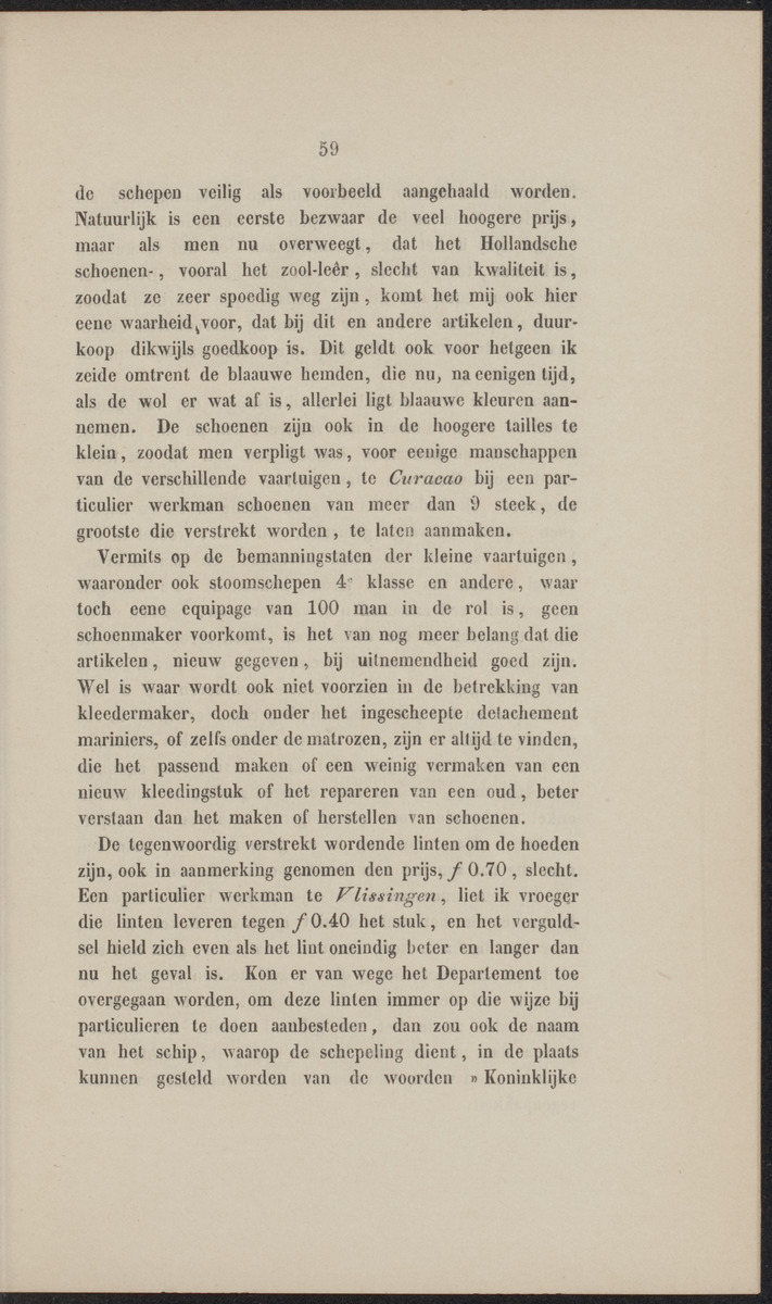 Rapport der reis van Z.M. Stoomschip Vesuvius, van Curaçao naar Nederland, onder het aandoen van de havens St. Domingo, Kingstown en Havanna - 