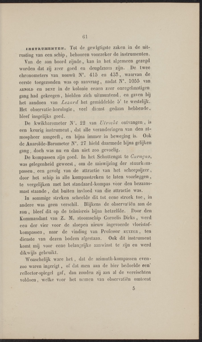 Rapport der reis van Z.M. Stoomschip Vesuvius, van Curaçao naar Nederland, onder het aandoen van de havens St. Domingo, Kingstown en Havanna - 
