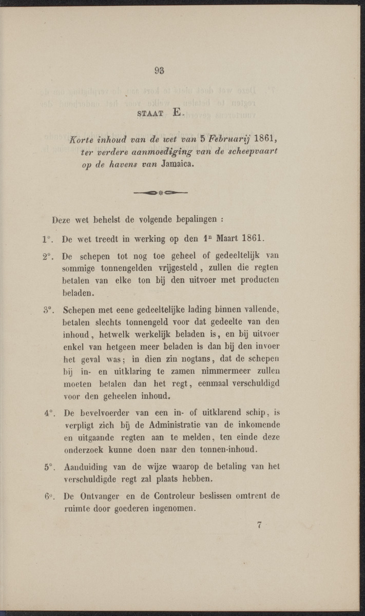 Rapport der reis van Z.M. Stoomschip Vesuvius, van Curaçao naar Nederland, onder het aandoen van de havens St. Domingo, Kingstown en Havanna - 