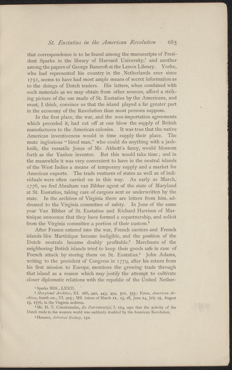 St. Eustatius in the American revolution - 