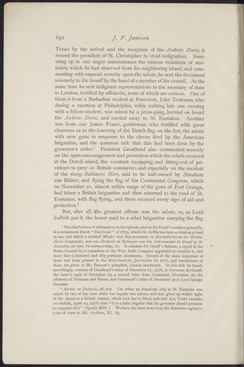 St. Eustatius in the American revolution - 
