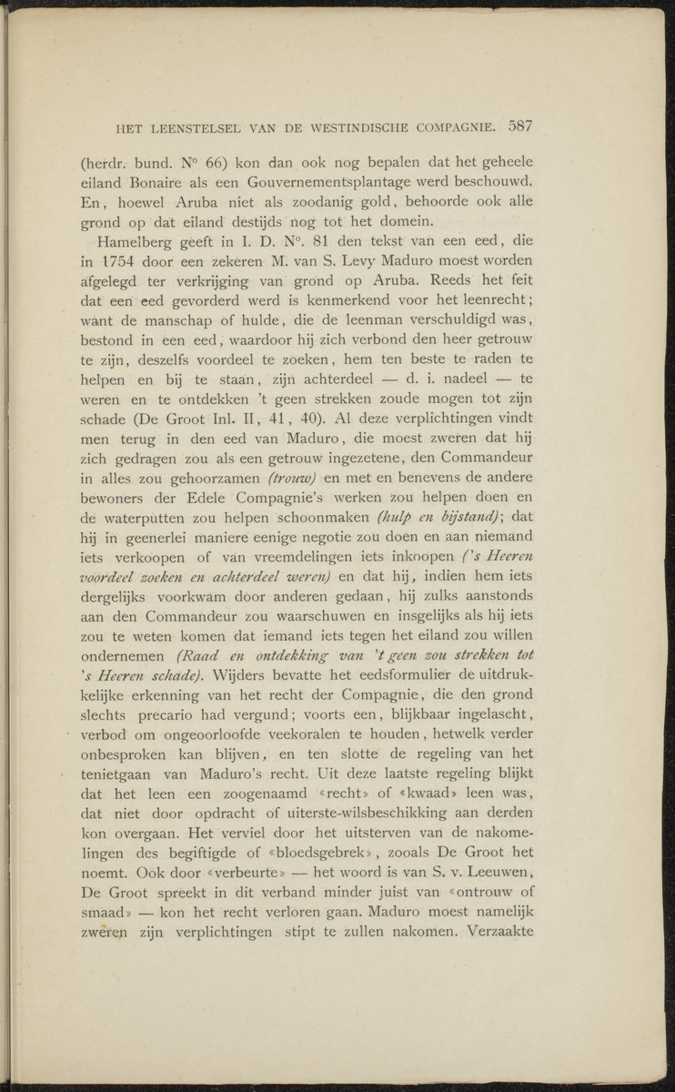 Het leenstelsel van de West-Indische Compagnie - 