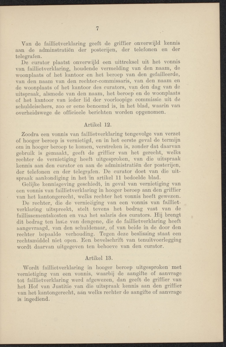 Vaststelling van het Curaçaosch Faillissementsbesluit 1931 - 