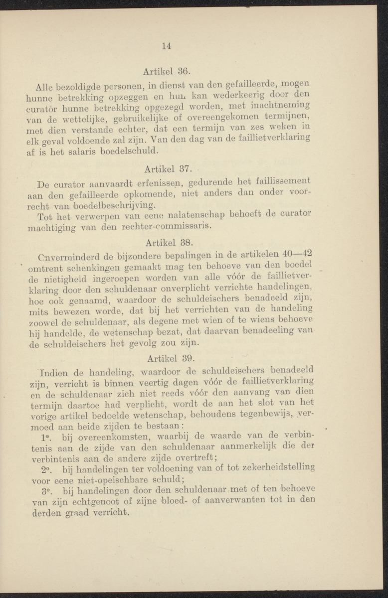 Vaststelling van het Curaçaosch Faillissementsbesluit 1931 - 