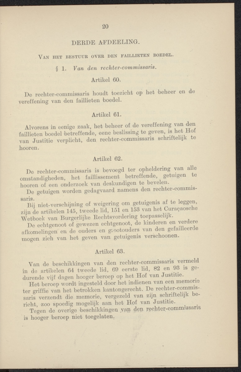 Vaststelling van het Curaçaosch Faillissementsbesluit 1931 - 