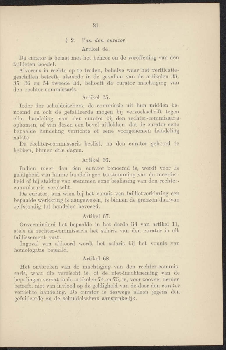 Vaststelling van het Curaçaosch Faillissementsbesluit 1931 - 