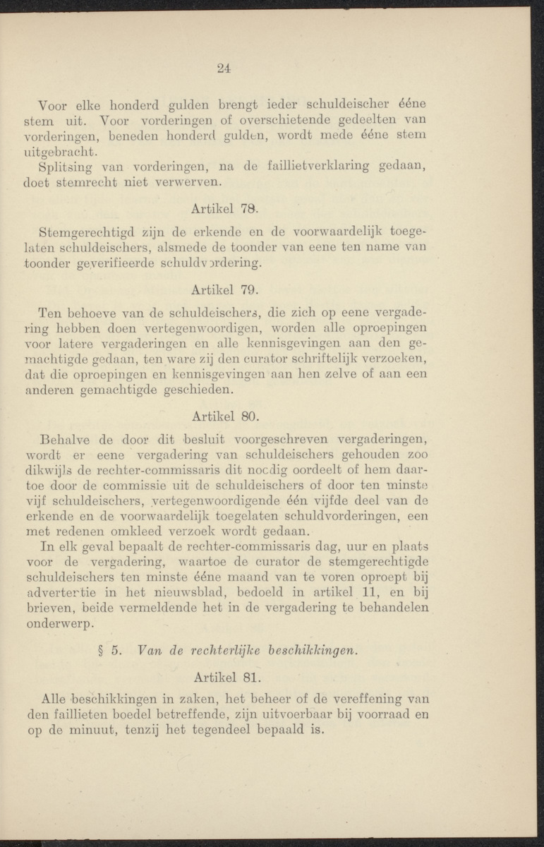 Vaststelling van het Curaçaosch Faillissementsbesluit 1931 - 