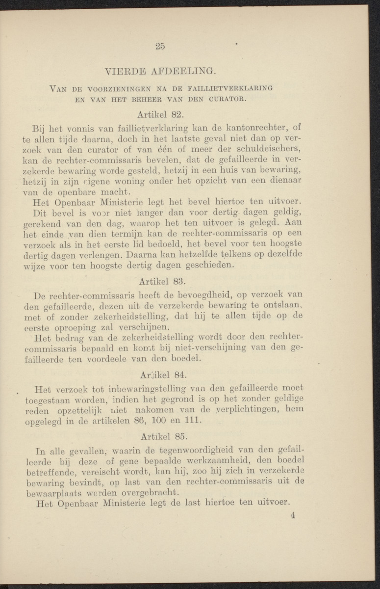 Vaststelling van het Curaçaosch Faillissementsbesluit 1931 - 