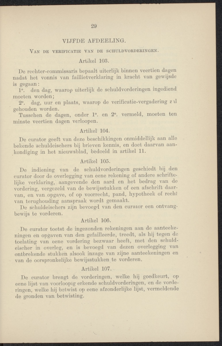 Vaststelling van het Curaçaosch Faillissementsbesluit 1931 - 